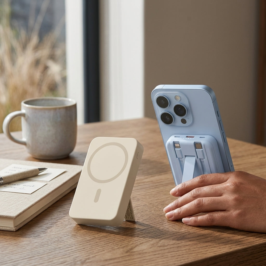 Power bank on a desk